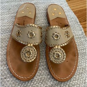 Jack Rogers gold sandals size 6